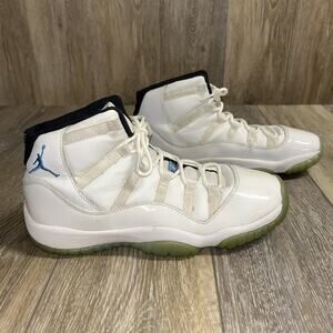 Nike Air Jordan 11 Retro Legend Blue Columbia White 378038-117 Youth US Size 7Y